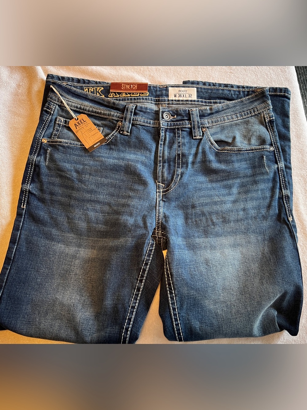 AXEL Stretch Men's Blue Bootcut Jeans